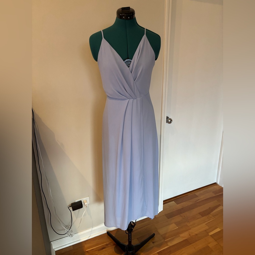 💗LUSH💗 Light Periwinkle Blue A-line Sleeveless Maxi Dress, Small